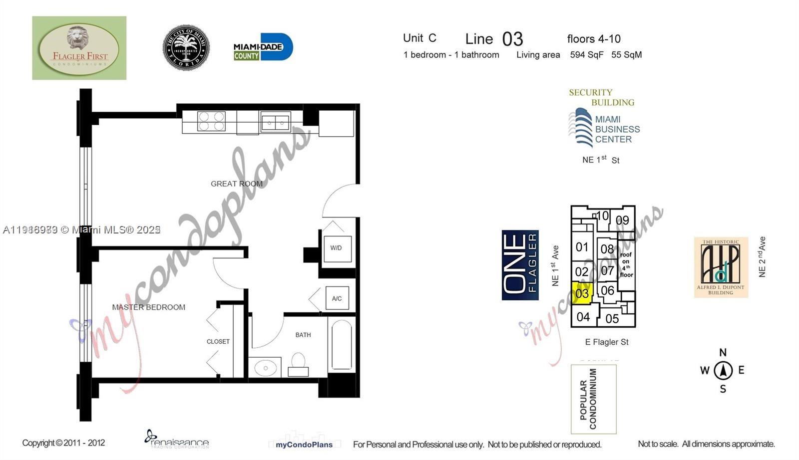 111 East Flagler Street, Unit 803 Miami, FL 33131 - Photo 12 of 16 a picture of a bathroom