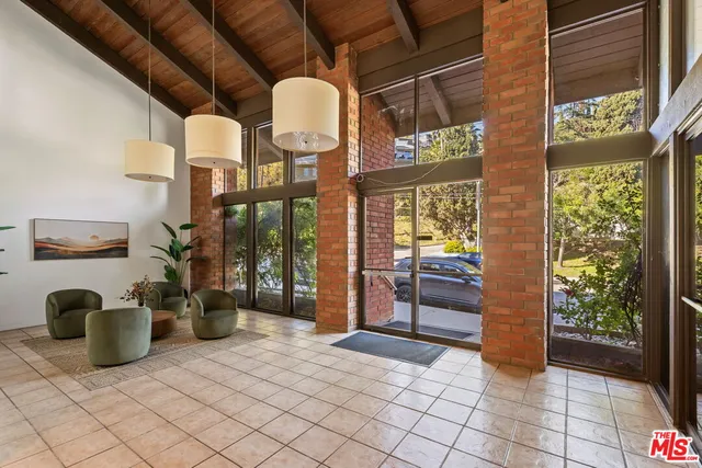 a view of backyard with green space