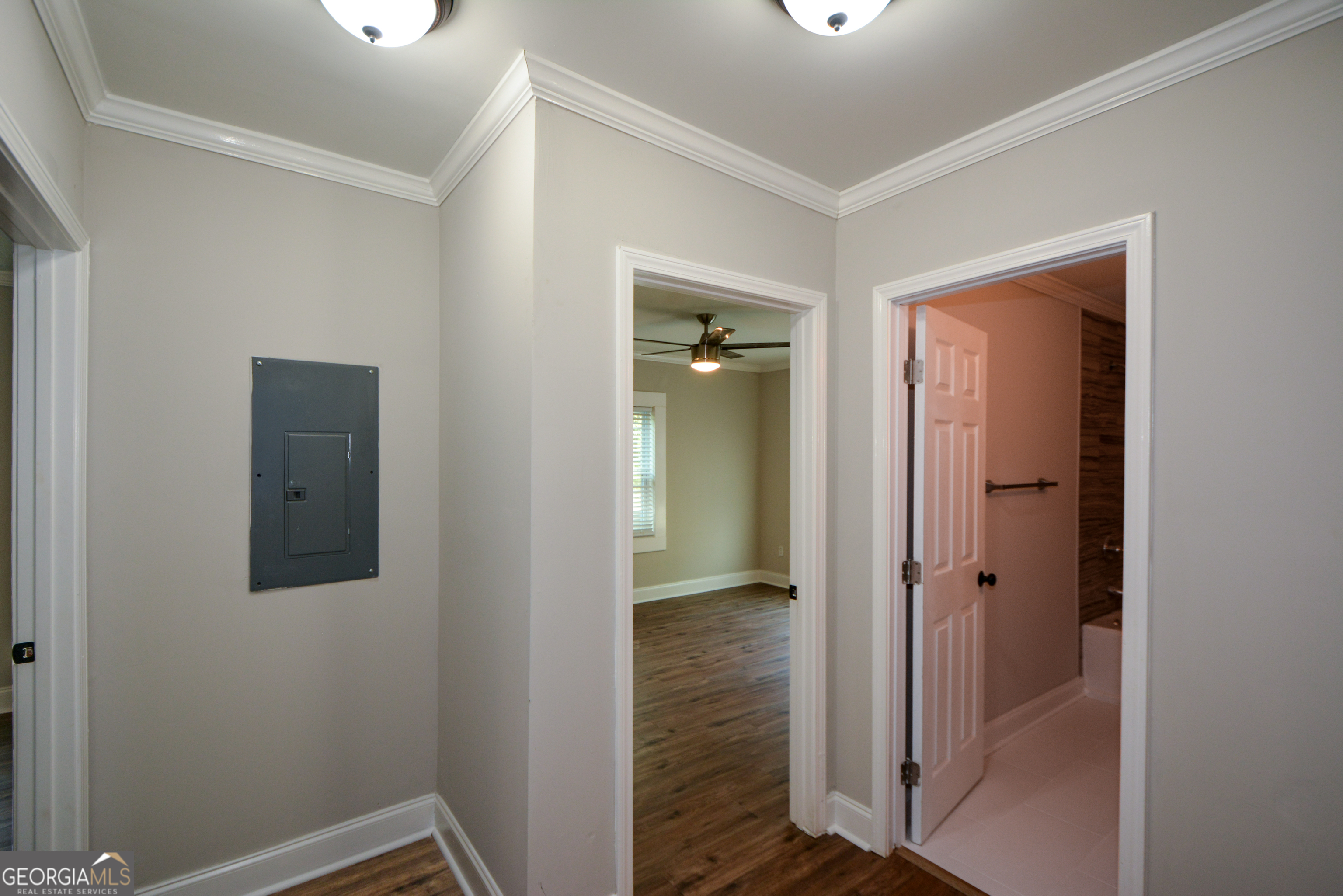 3164 Harris Drive East Point, GA 30344 - Photo 24 of 40 a view of a hallway with wooden floor
