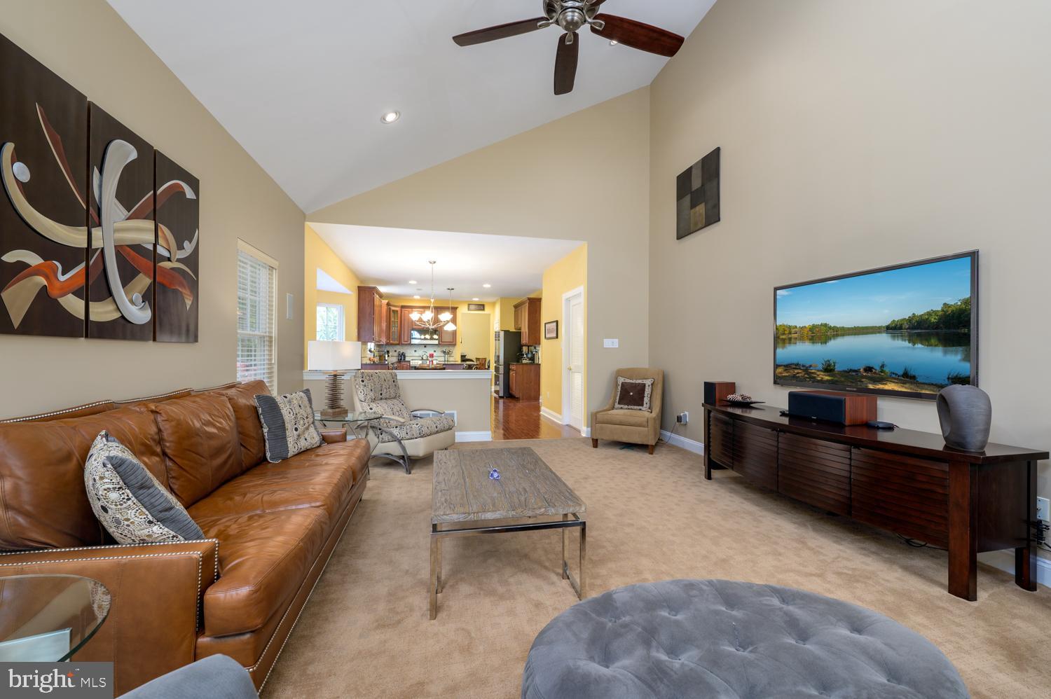 11 Gaskill Road Mount Laurel, NJ 08054 - Photo 26 of 56 a living room with furniture and a flat screen tv