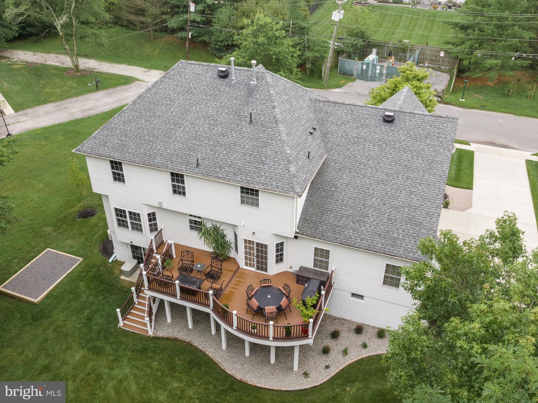 11 Gaskill Road Mount Laurel, NJ 08054 - Photo 51 of 56 an aerial view of a house with swimming pool garden and mountain view in back