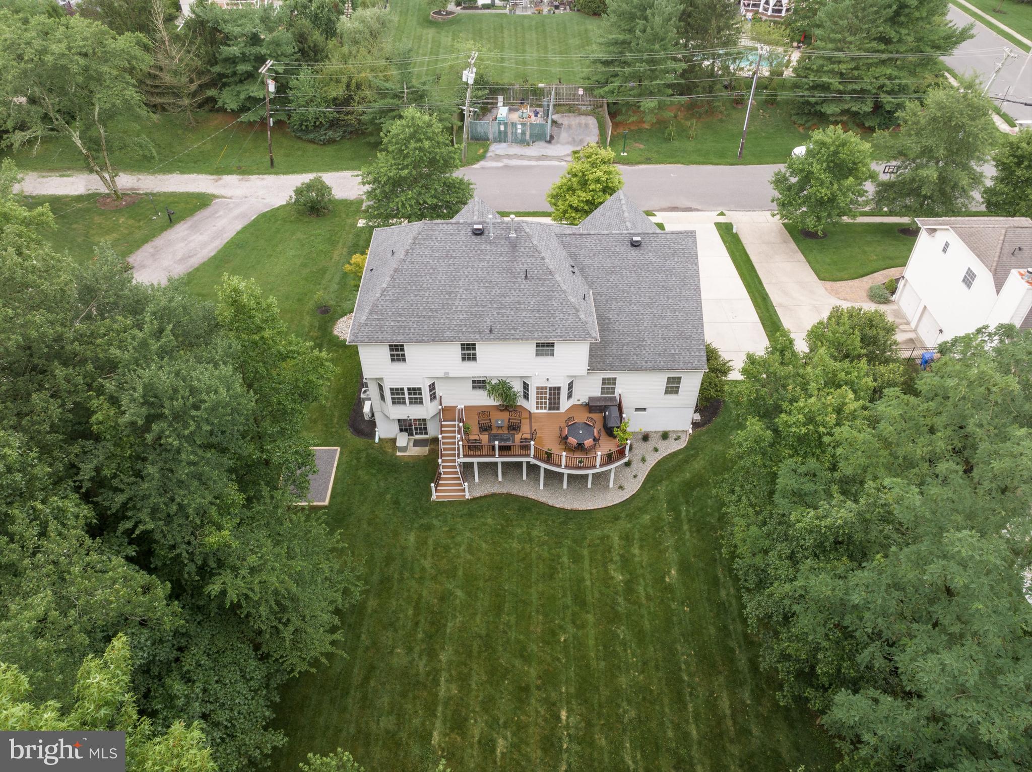 11 Gaskill Road Mount Laurel, NJ 08054 - Photo 52 of 56 an aerial view of a house with garden space and lake view