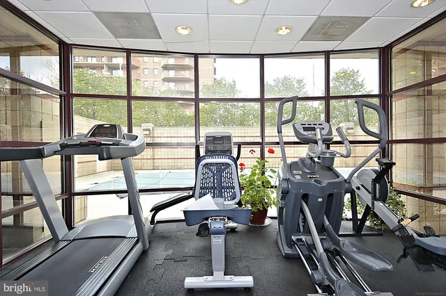 a view of hallway with shower