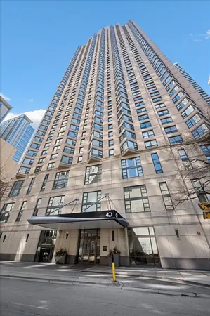 a view of a tall building