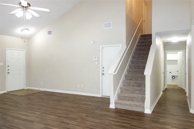 wooden floor in an empty room with wooden floor