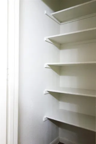a view of small space with shelf