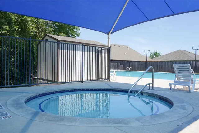 a outdoor view with a sitting space