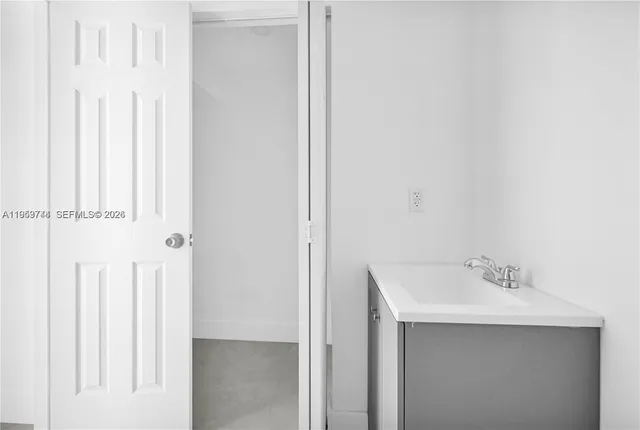 a view of an empty room