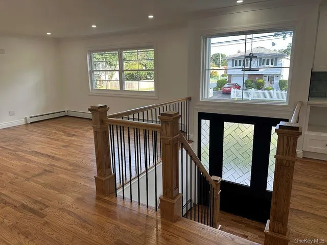 an entryway with an outdoor space