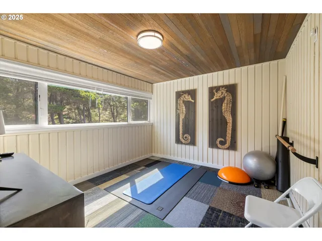 a room with furniture and window