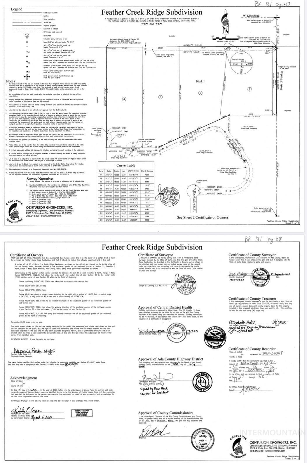 4350 West Mockingjay Kuna, ID 83634 - Photo 19 of 34 Survey map / technical document