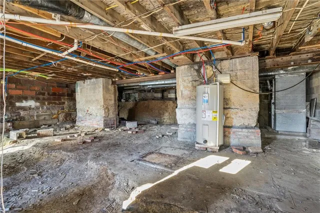 a view of a storage room