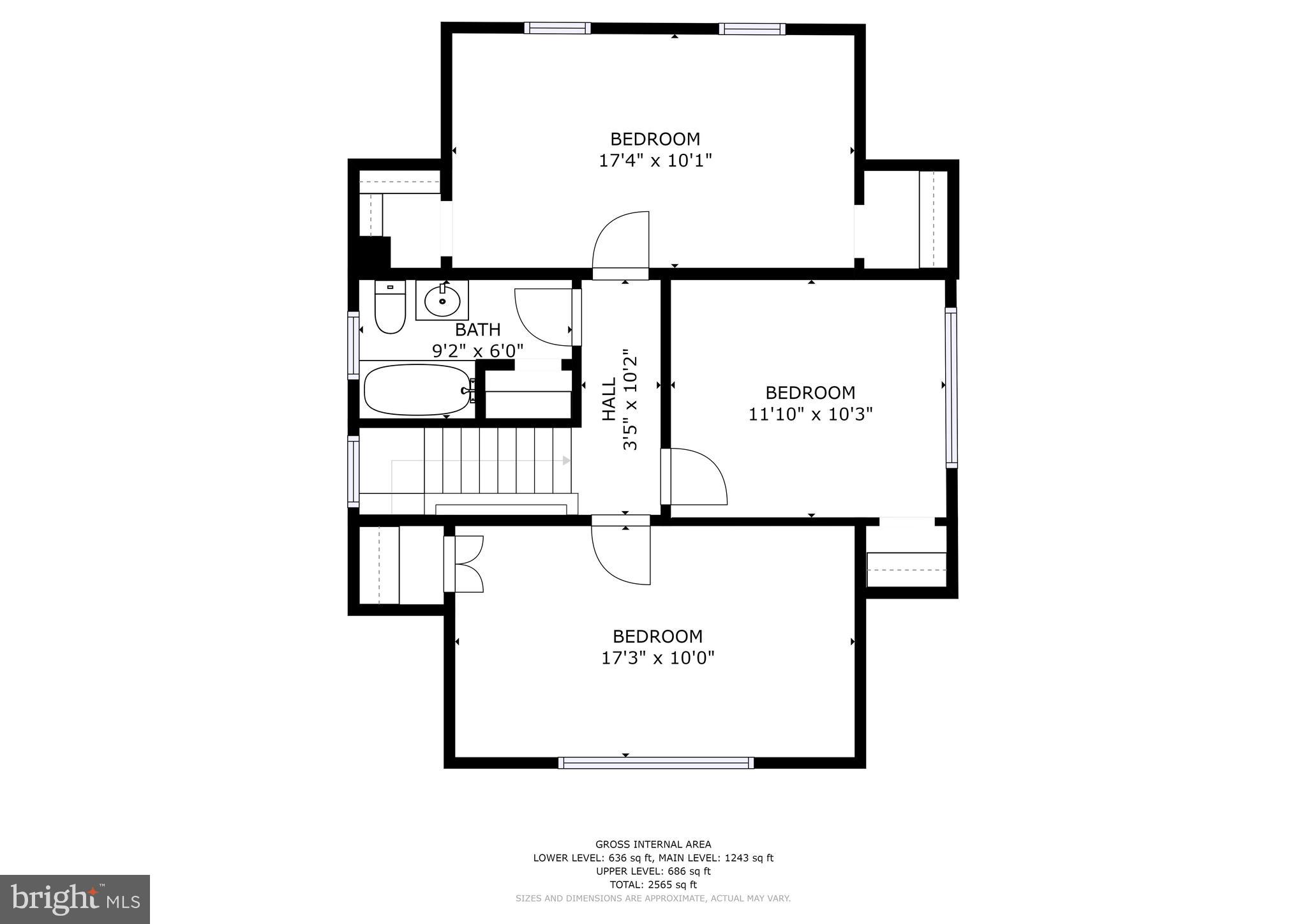 3919 Pinkney Road Baltimore, MD 21215 - Photo 22 of 24 Upper Level Floor Plan