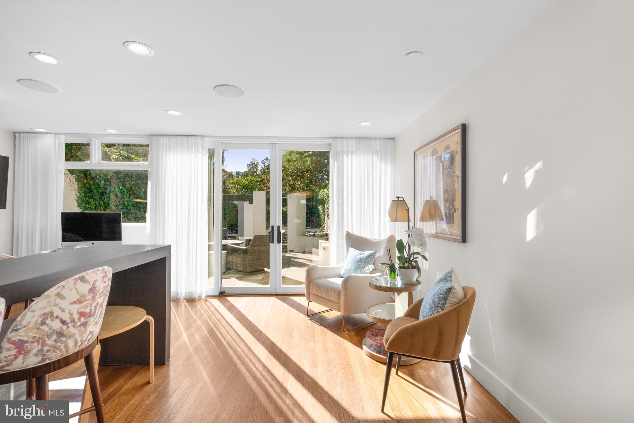 3322 Dent Place Northwest Washington, DC 20007 - Photo 19 of 41 a living room with furniture and a large window