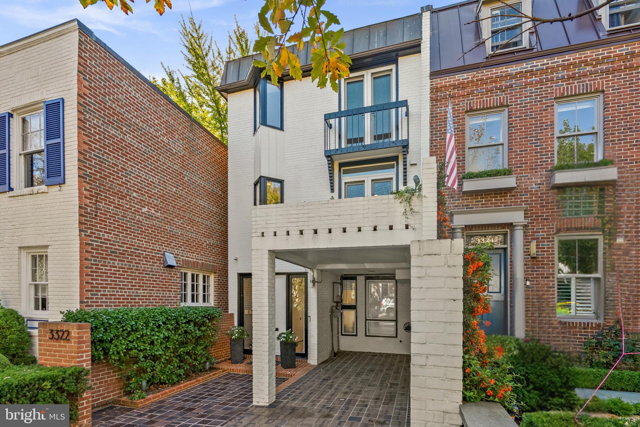 3322 Dent Place Northwest Washington, DC 20007 - Photo 41 of 41 a view of a building with a tree front door