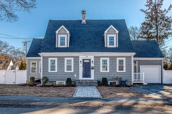 a front view of a house