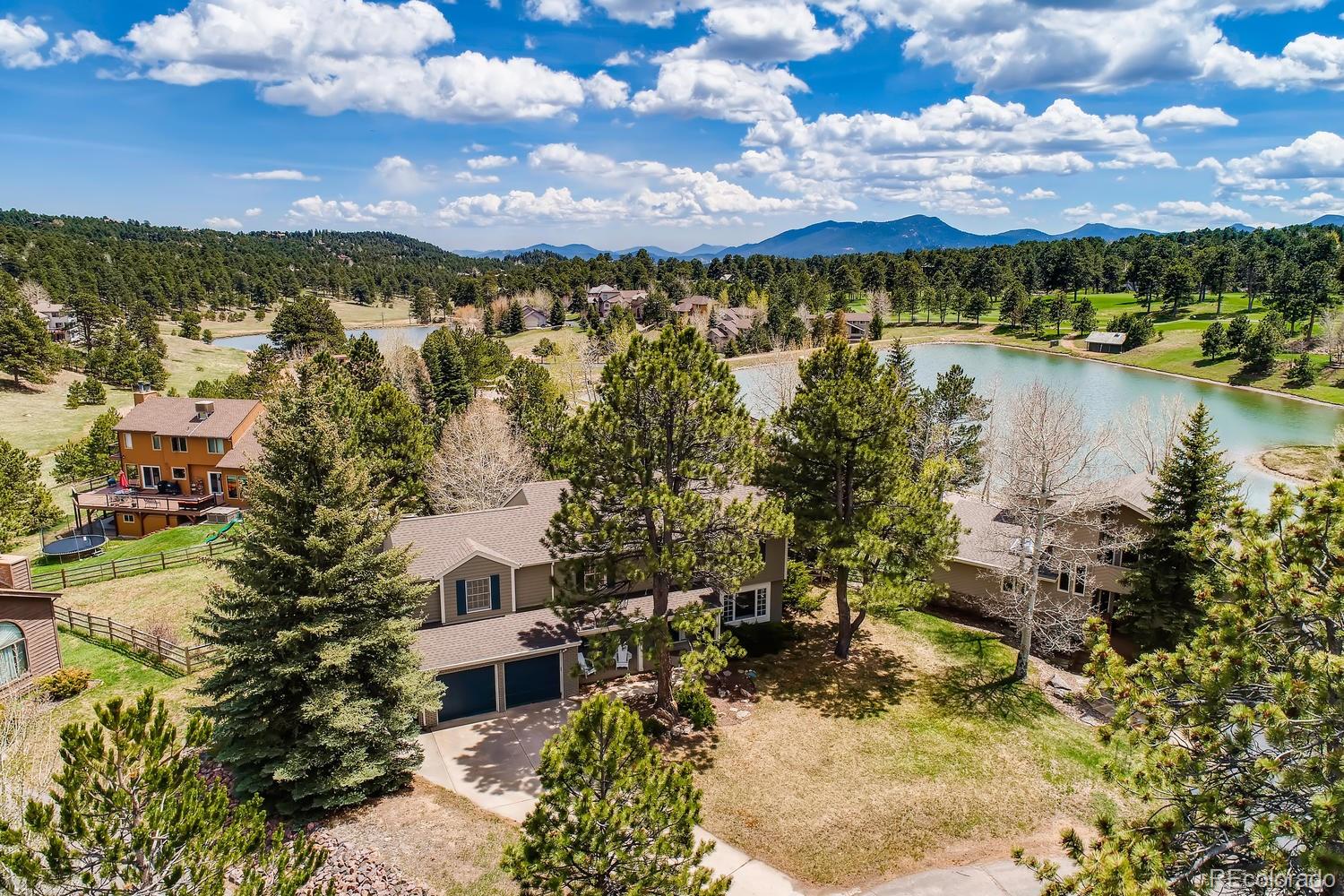 1894 La Quinta Circle Evergreen, CO 80439 - Photo 1 of 36 a view of a lake with sunset