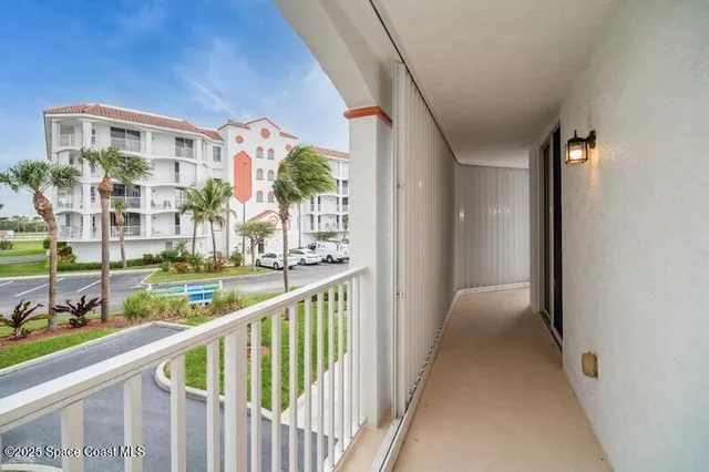 a view of city from balcony