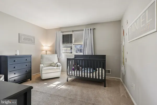 a view of a hallway with closet