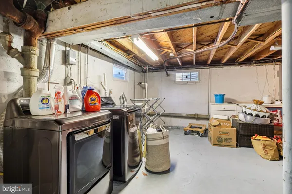 a view of storage and utility room