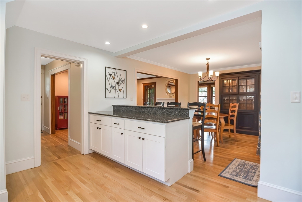 15 Evans Road Needham, MA 02492 - Photo 9 of 30 a kitchen with stainless steel appliances granite countertop a refrigerator and microwave