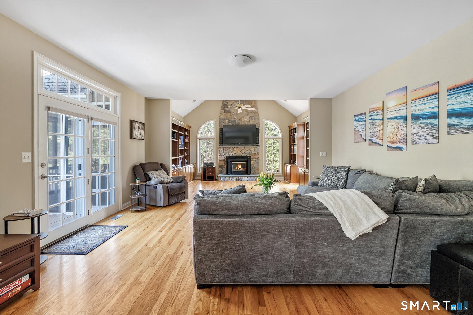111 Stones Throw Trumbull, CT 06611 - Photo 19 of 47 a living room with furniture fireplace and a large window