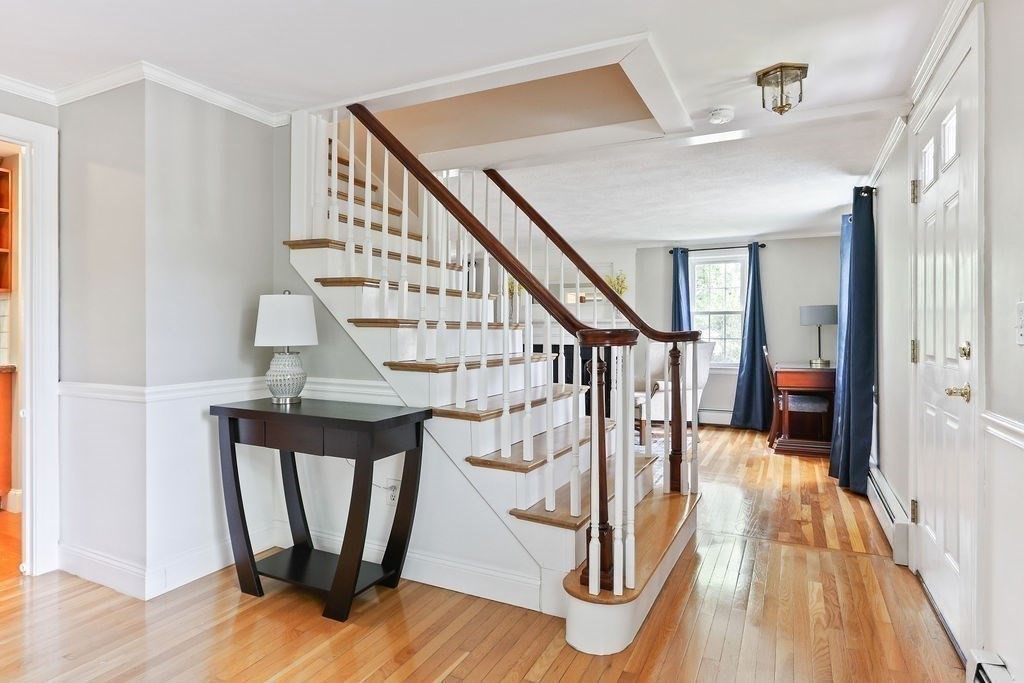 28 Appleton Road Needham, MA 02492 - Photo 12 of 24 a view of entryway and hall with wooden floor