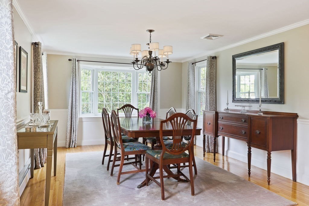 28 Appleton Road Needham, MA 02492 - Photo 10 of 24 a view of a dining room with furniture window and outside view