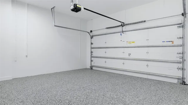 a view of a garage