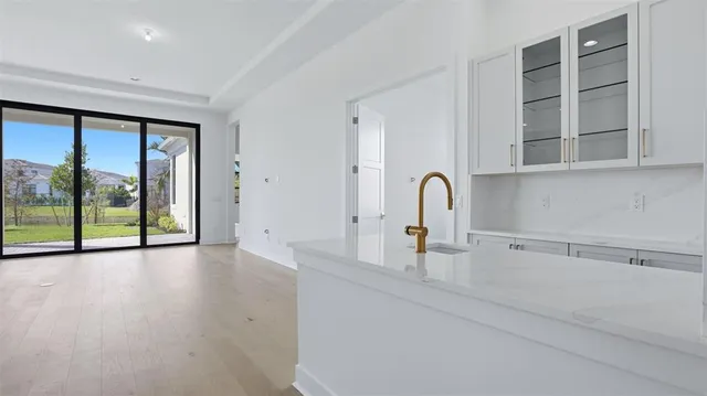 a close view of a sink and a window