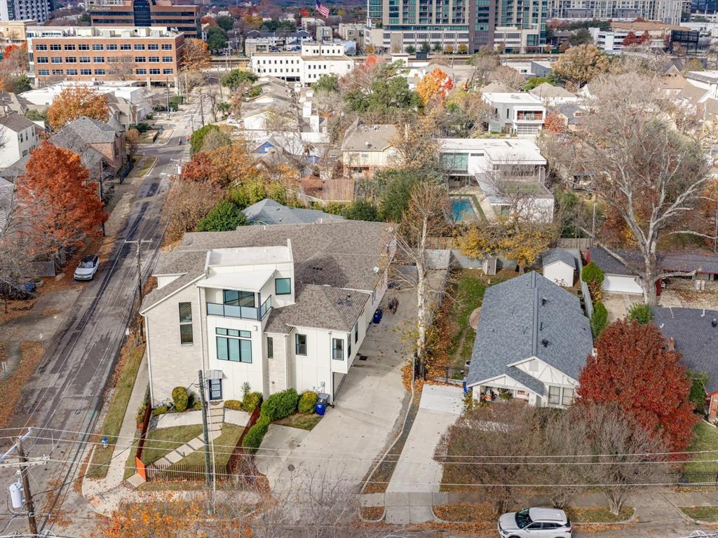 2802 Lee Street Dallas, TX 75206 - Photo 34 of 40 an aerial view of residential houses with outdoor space