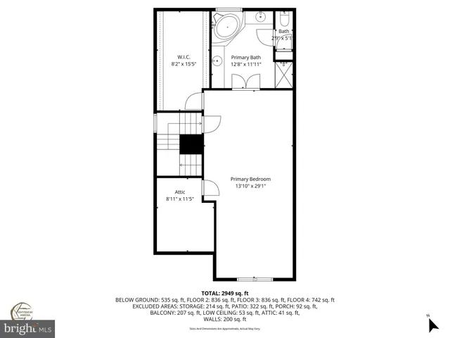 a picture of a bench in a white building