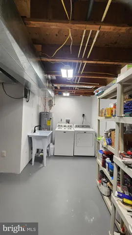 a view of storage and utility room