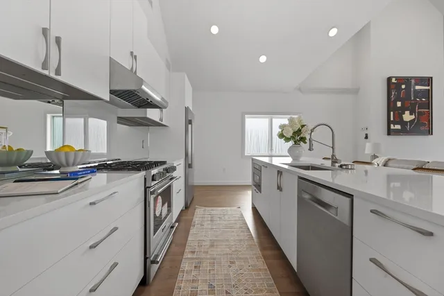 a view of an ocean and beach