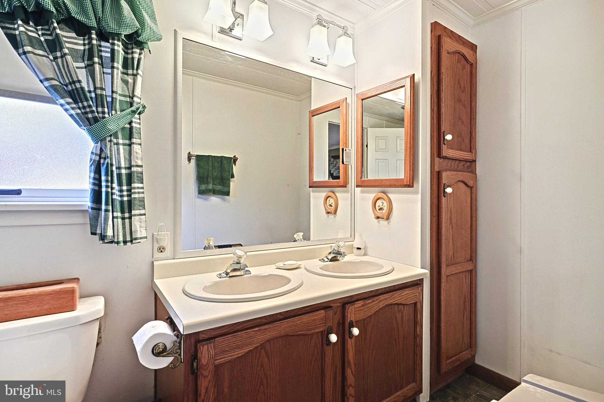 95 Sechrist Flat Road Felton, PA 17322 - Photo 20 of 45 a bathroom with a sink a toilet and a mirror