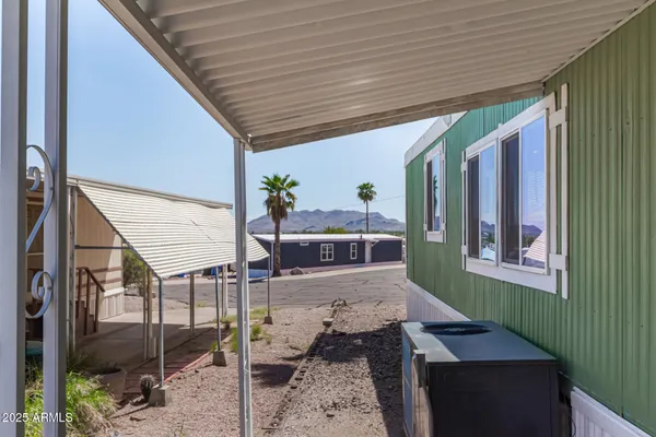 a outdoor space with chairs