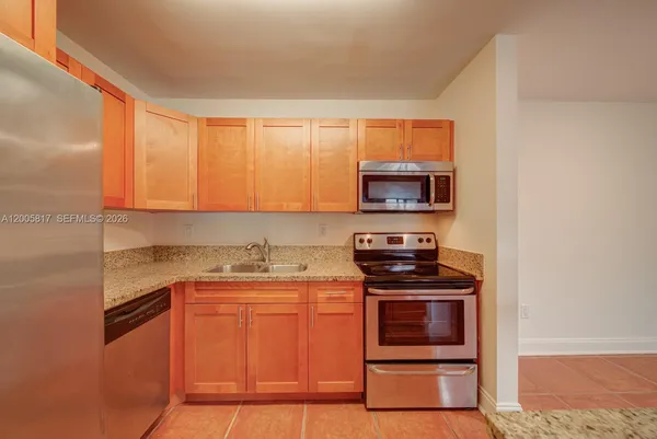 a view of kitchen and windows