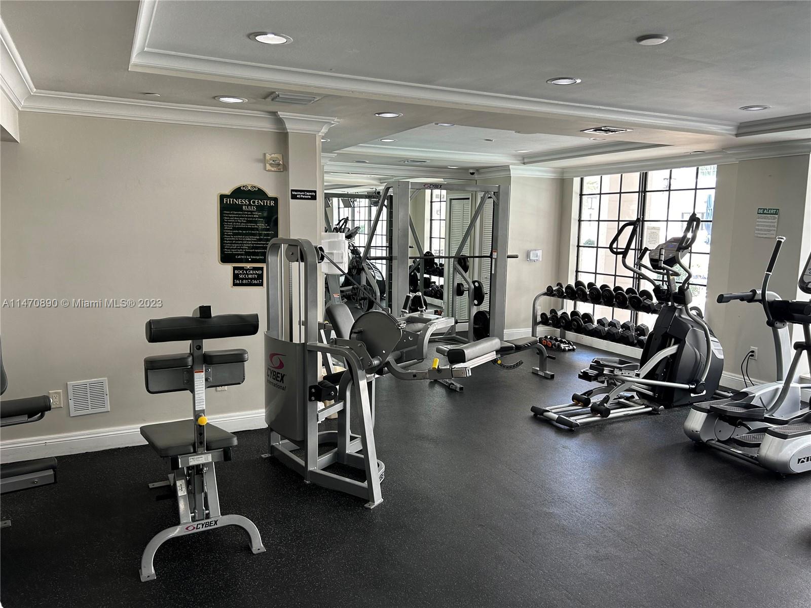 233 South Federal Highway, Unit 609 Boca Raton, FL 33432 - Photo 20 of 24 a view of a room with gym equipment