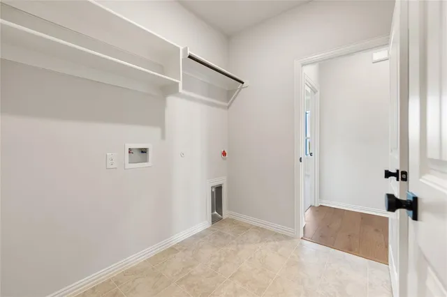 a view of a room with an empty space