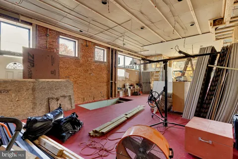 a view of a living room with furniture
