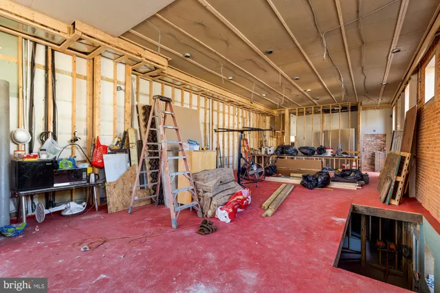 a view of a bedroom with hallway
