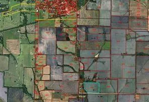 an aerial view of a houses