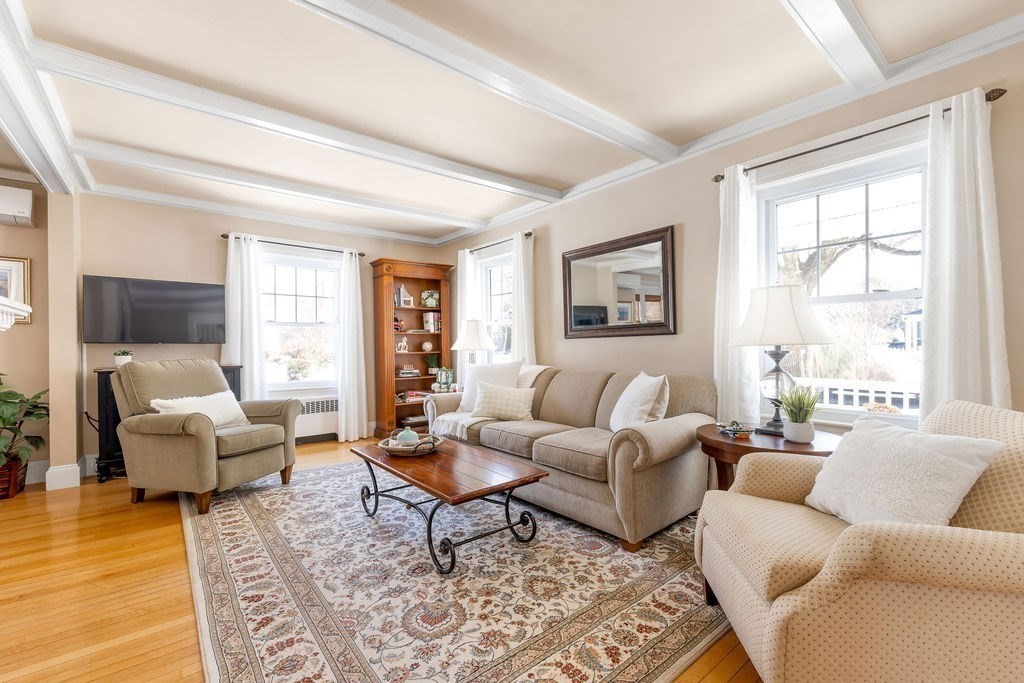 60 High Street Needham, MA 02494 - Photo 7 of 32 a living room with furniture wooden floor and a large window