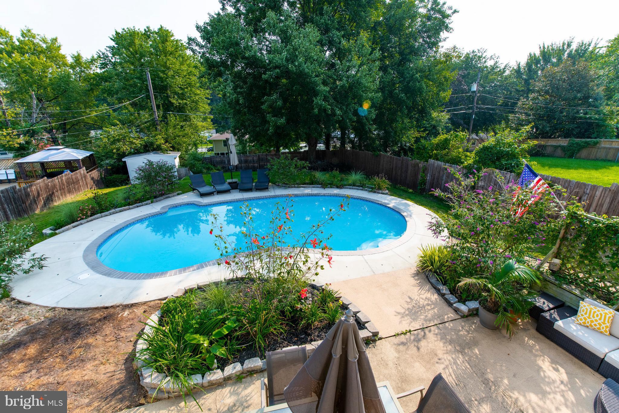 1519 National Road Baltimore, MD 21237 - Photo 20 of 30 a view of a swimming pool and a yard