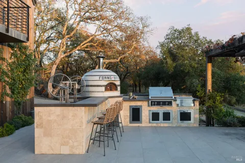 a view of a couches in the roof deck