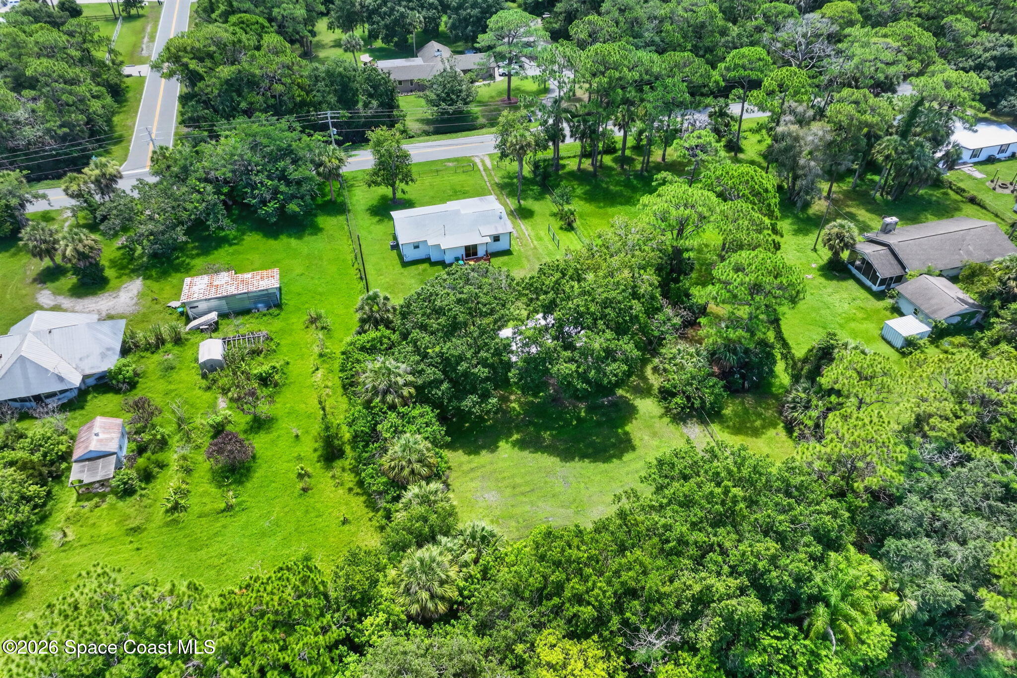 1944 Harlock Road Melbourne, FL 32934 - Photo 41 of 52 Aerial View from the backyard