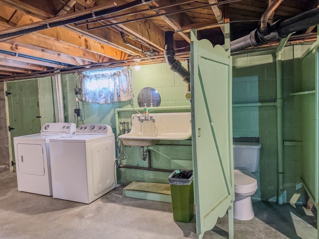74 Petty Plain Road Greenfield, MA 01301 - Photo 23 of 42 a utility room with dryer and washer