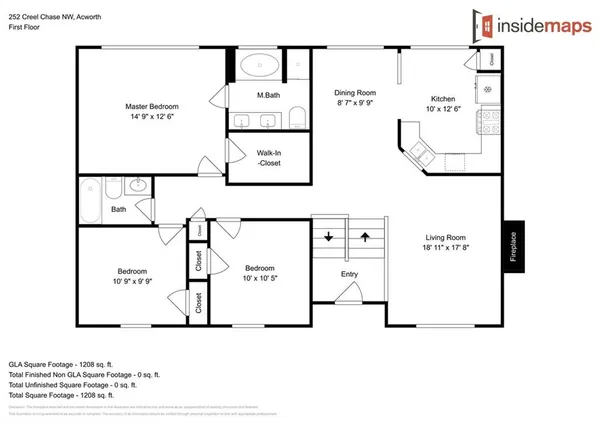 $2,000 | 252 Creel Chase Northwest, Kennesaw, GA 30144