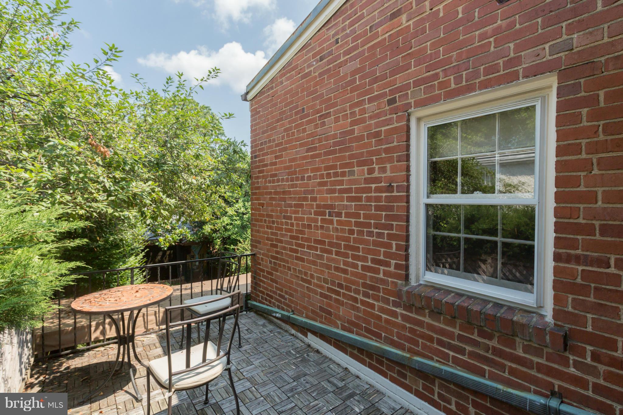 3015 P Street Northwest Washington, DC 20007 - Photo 16 of 26 Terrace off bedroom