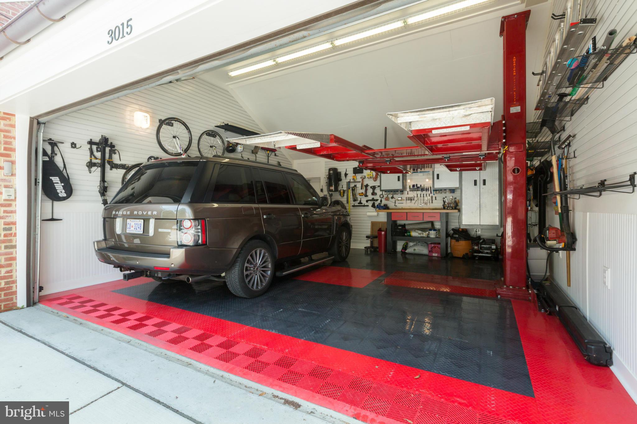 3015 P Street Northwest Washington, DC 20007 - Photo 25 of 26 3 car garage with an additional space in front.